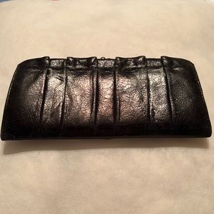 Hobo black leather wallet